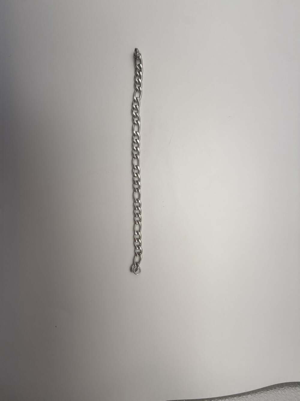 Vintage Silver Tone Double Curb Link Chain Bracelet